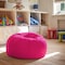 Flash Furniture Bean Bag Chair, 30 in W 30" L 18" H DG-BEAN-SMALL-SOLID-HTPK-GG - alternate 3